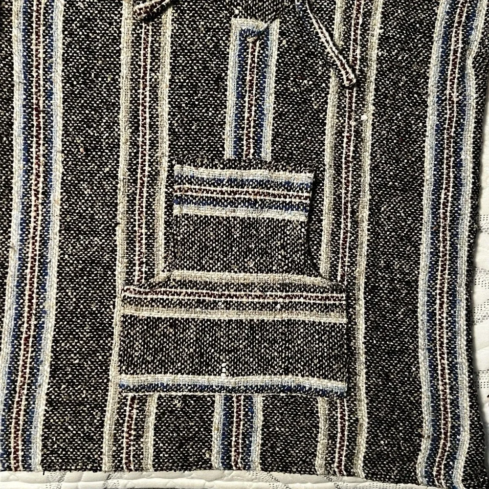 Artesanias‎ Baja Poncho Hoodie Pullover Mexico Unisex Size XL